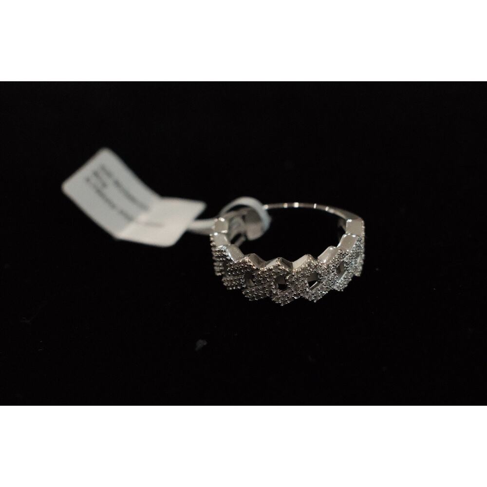 MOISSANITE Ring 925 Sterling Silver Passes Tester Real Iced Hip Hop Ring